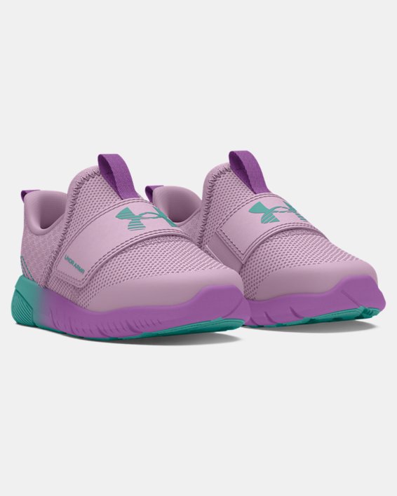 Girls' Infant UA Flash Fade Running Shoes, Purple, pdpMainDesktop image number 3